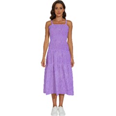 Purple Paper Texture, Paper Background Sleeveless Shoulder Straps Boho Dress