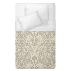Retro Texture With Ornaments, Vintage Beige Background Duvet Cover (single Size)