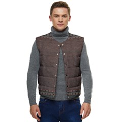 Black Leather Texture Leather Textures, Brown Leather Line Men s Button Up Puffer Vest	