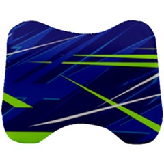 Abstract Lightings, Grunge Art, Geometric Backgrounds Head Support Cushion