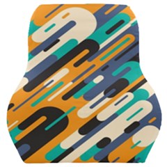 Abstract Rays, Material Design, Colorful Lines, Geometric Car Seat Back Cushion 