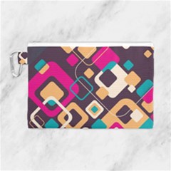 Colorful Abstract Background, Geometric Background Canvas Cosmetic Bag (large)