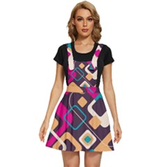 Colorful Abstract Background, Geometric Background Apron Dress