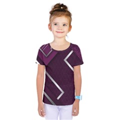 Purple Abstract Background, Luxury Purple Background Kids  One Piece T-shirt