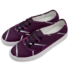 Purple Abstract Background, Luxury Purple Background Women s Classic Low Top Sneakers