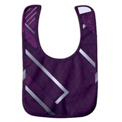 Purple Abstract Background, Luxury Purple Background Baby Bib