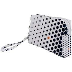 Honeycomb Hexagon Pattern Abstract Wristlet Pouch Bag (small)
