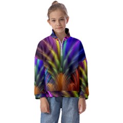 Abstract Colors - , Abstract Colors Kids  Half Zip Hoodie