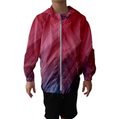 Abstract, Lines Kids  Hooded Windbreaker