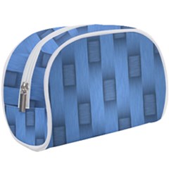Blue Pattern Texture Make Up Case (large)