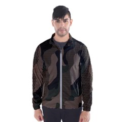 Camo, Abstract, Beige, Black, Brown Military, Mixed, Olive Men s Windbreaker