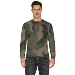 Camo, Abstract, Beige, Black, Brown Military, Mixed, Olive Men s Fleece Sweatshirt