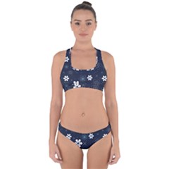 Flowers Pattern , Pattern, Flowers, Texture Cross Back Hipster Bikini Set