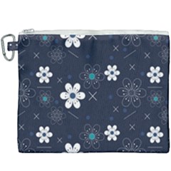 Flowers Pattern , Pattern, Flowers, Texture Canvas Cosmetic Bag (xxxl) by nateshop