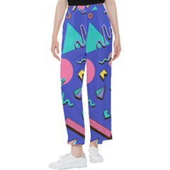 Geometric Shapes Material Design, Lollipop, Lines Women s Pants 