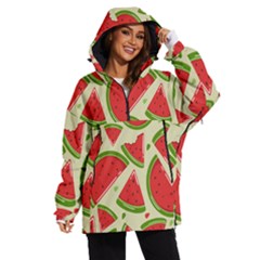 Cute Watermelon Seamless Pattern Women s Ski And Snowboard Jacket by Grandong
