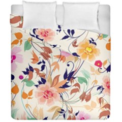 Abstract Floral Background Duvet Cover Double Side (california King Size)