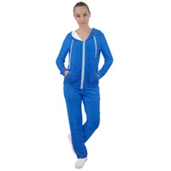 Blue Abstract, Background Pattern Women s Tracksuit by nateshop