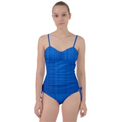 Blue Abstract, Background Pattern Sweetheart Tankini Set