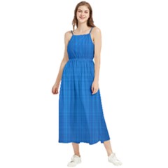 Blue Abstract, Background Pattern Boho Sleeveless Summer Dress