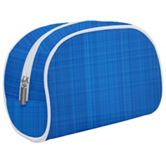 Blue Abstract, Background Pattern Make Up Case (medium)