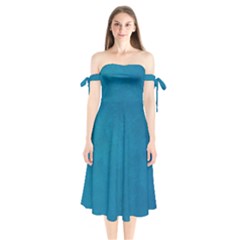 Blue Stone Texture Grunge, Stone Backgrounds Shoulder Tie Bardot Midi Dress