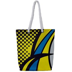 Colorful Abstract Background Art Full Print Rope Handle Tote (small) by nateshop