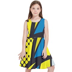 Colorful Abstract Background Art Kids  Skater Dress