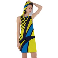 Colorful Abstract Background Art Racer Back Hoodie Dress