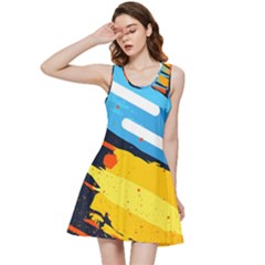Colorful Paint Strokes Inside Out Racerback Dress