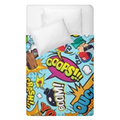 Comic Elements Colorful Seamless Pattern Duvet Cover Double Side (single Size)