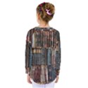 Seamless Pattern With Flower Bird Kids  Long Sleeve T-Shirt View2