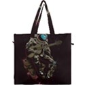 Astronaut Playing Guitar Parody Canvas Travel Bag View1