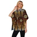 Barcelona Stained Glass Window Women s Batwing Button Up Shirt View2