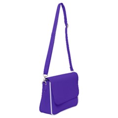 Ultra Violet Purple Shoulder Bag With Back Zipper by Patternsandcolors
