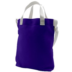 Ultra Violet Purple Canvas Messenger Bag by Patternsandcolors