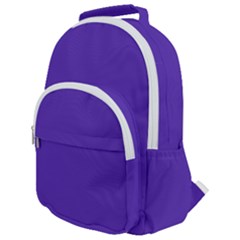 Ultra Violet Purple Rounded Multi Pocket Backpack by Patternsandcolors