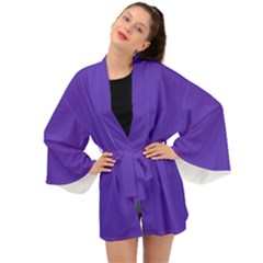 Ultra Violet Purple Long Sleeve Kimono by Patternsandcolors