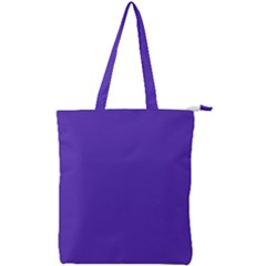 Ultra Violet Purple Double Zip Up Tote Bag by Patternsandcolors