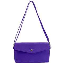 Ultra Violet Purple Removable Strap Clutch Bag by Patternsandcolors