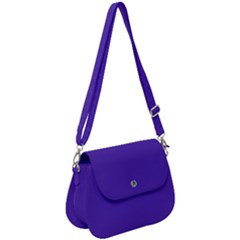 Ultra Violet Purple Saddle Handbag by Patternsandcolors
