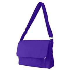 Ultra Violet Purple Full Print Messenger Bag (m) by Patternsandcolors