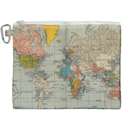 Vintage World Map Canvas Cosmetic Bag (xxxl) by Proyonanggan