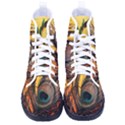 Oceans Stunning Painting Sunset Scenery Wave Paradise Beache Mountains Kid s High-Top Canvas Sneakers View1
