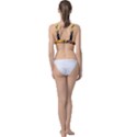 Landscape Bright Scenery Drawing Rivers Blue Lovely Classic Banded Bikini Top View2