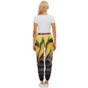 Landscape Bright Scenery Drawing Rivers Blue Lovely Women s Cropped Drawstring Pants View4