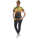 Japan Art Artwork Asia Drawing Lake Landscape Mountain Nature Oriental Short Sleeve Zip Up Jacket View2