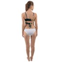 Seahorse Pattern Nature Sea Animal Wrap Around Bikini Top View2