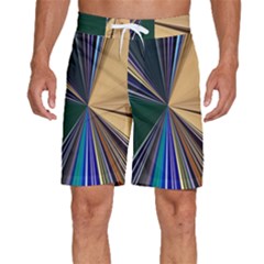 Seahorse Pattern Nature Sea Animal Men s Beach Shorts