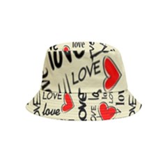 Love Abstract Background Love Textures Bucket Hat (kids)